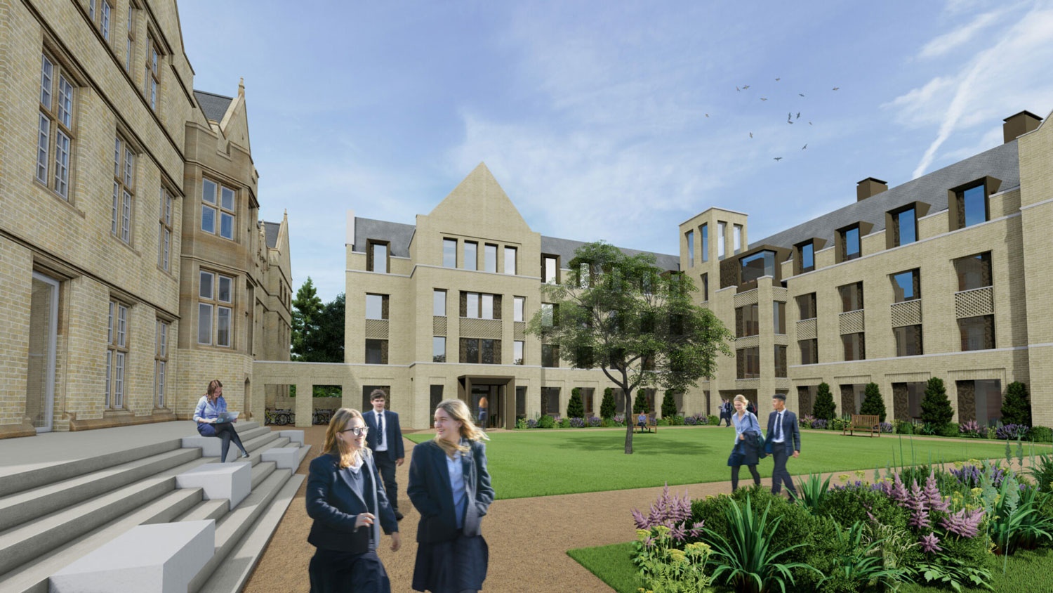 New accommodation block, Canford School